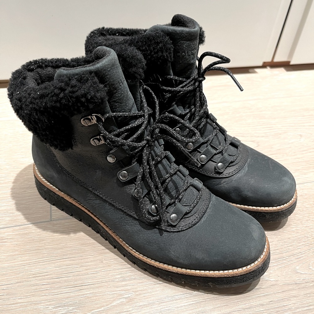 Cole Haan - Grandexplore Waterproof Winter Boots Sz 8.5 - Black